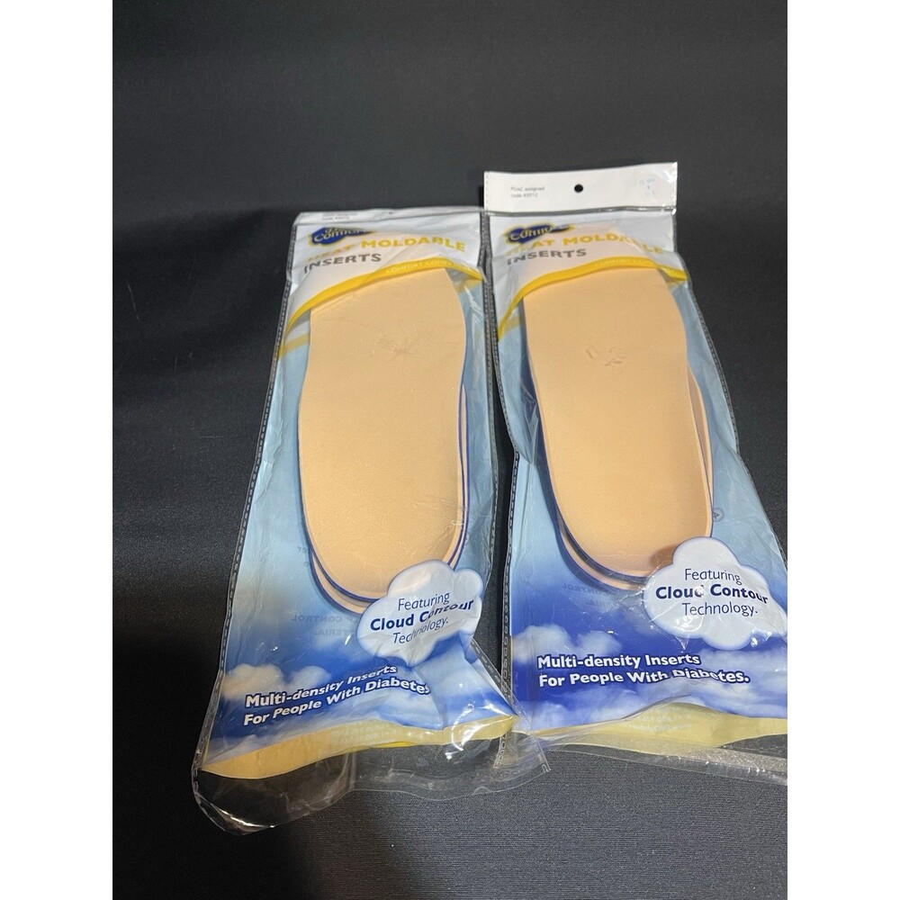 2 PairDr Comfort Heat Moldable Inserts Size 11 Cloud Contour